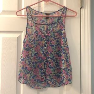 Floral tank top